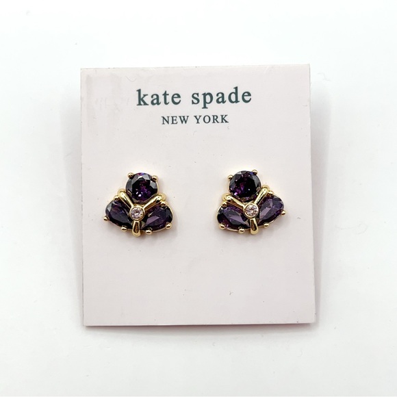 kate spade Jewelry - KS151-Kate Spade purple crystal earrings